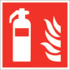 Brandschutzschild Feuerlöscher Aluminium (B x H) 150 mm x 150 mm ISO 7010 1 St.
