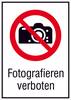 Verbotsschild Fotografieren verboten Folie selbstklebend (B x H) 131 mm x 185 mm ISO 7010 1 St.