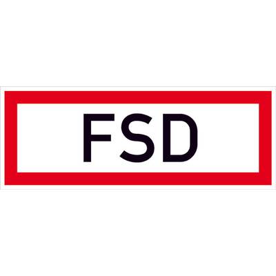 SafetyMarking 21.2856 Hinweisschild FSD Folie selbstklebend (B x H) 210 mm x 74 mm    1 St.