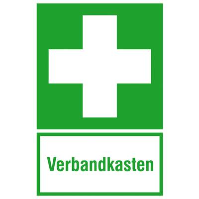 3X Aufkleber ERSTE Hilfe Schild Hinweis Warnaufkleber Medizin  Verbandskasten : : Baumarkt