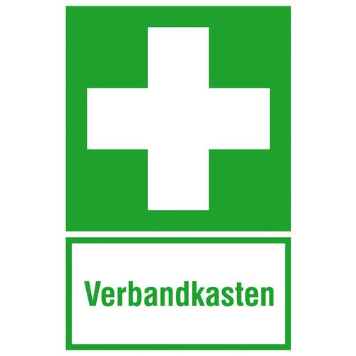 SafetyMarking 38.0074 Hinweisschild Erste Hilfe Verbandskasten Folie selbstklebend (B x H) 200 mm x 300 mm ISO 7010 1 St...