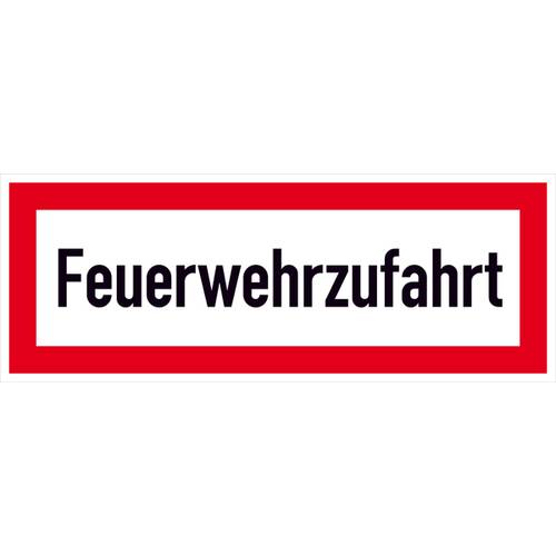 SafetyMarking 11.2898 Hinweisschild Feuerwehrzufahrt Aluminium (B x H) 297 mm x 105 mm 1 St.