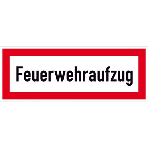 SafetyMarking 21.2634 Hinweisschild Feuerwehraufzug Folie selbstklebend (B x H) 297 mm x 105 mm 1 St.