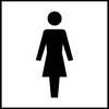Türschild WC - Damen Kunststoff (B x H) 150 mm x 150 mm 1 St.