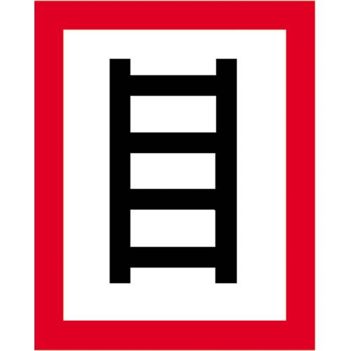 SafetyMarking 11.2692 Hinweisschild Geeignete Stelle zum Anleitern Aluminium (B x H) 200 mm x 250 mm 1 St.