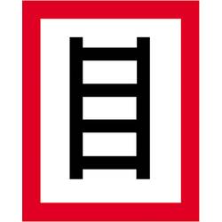 SafetyMarking 11.2692 Hinweisschild Geeignete Stelle zum Anleitern Aluminium (B x H) 200 mm x 250 mm 1 St.