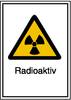 Warn-Kombischild Radioaktiv Aluminium (B x H) 210 mm x 297 mm 1 St.