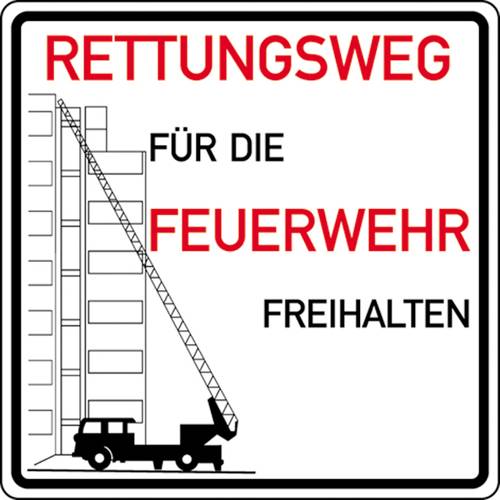 SafetyMarking 52.2763 Hinweisschild Rettungswege freihalten Aluminium (B x H) 500 mm x 500 mm 1 St.