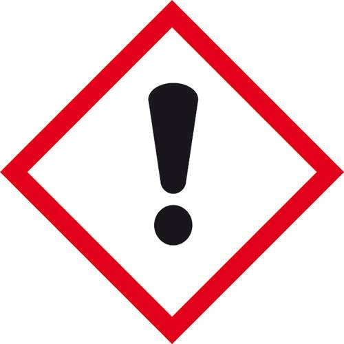 SafetyMarking 21.B1028 GHS-Gefahrenpiktogramm 07 Ausrufezeichen, Hygiene und Abstand Folie selbstklebend (B x H) 100 mm ...