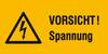 Warn-Kombischild Achtung Folie selbstklebend (B x H) 52 mm x 26 mm ISO 7010 9 St.