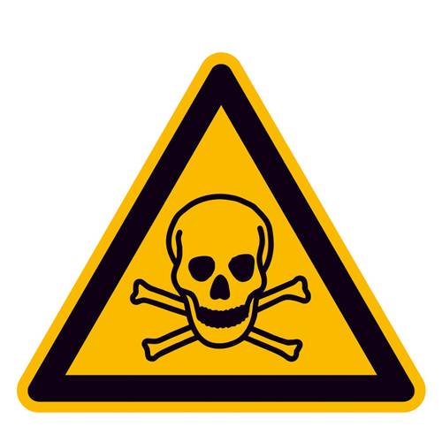 Warnschild Giftige Stoffe Aluminium 315 mm ISO 7010 1 St.