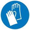 Gebotsschild Handschutz benutzen, Hygiene und Abstand Folie selbstklebend (Ø) 300 mm ISO 7010 15 St.