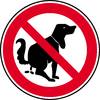 Verbotsschild Hier kein Hundeklo Folie selbstklebend (Ø) 200 mm 1 St.