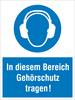 Gebotsschild Gehörschutz benutzen Kunststoff (B x H) 300 mm x 400 mm ISO 7010 1 St.