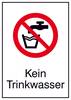 Verbotsschild Kein Trinkwasser Aluminium (B x H) 131 mm x 185 mm ISO 7010 1 St.