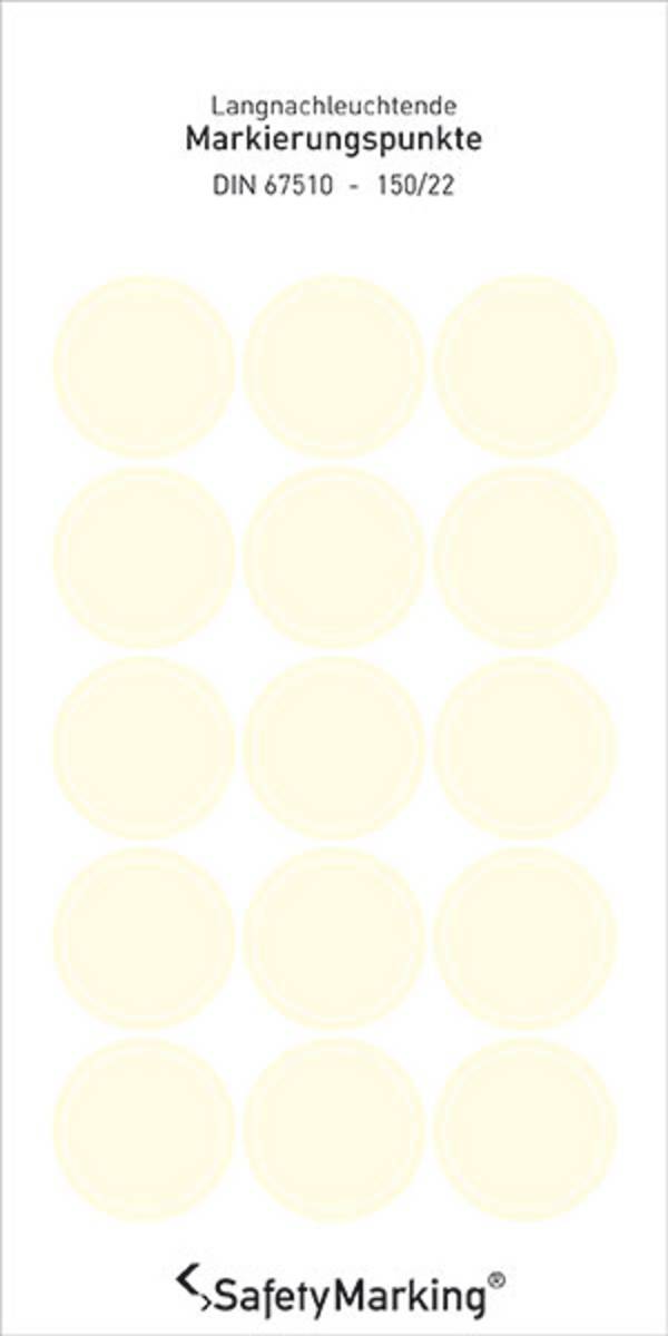 Markierungspunkte Folie Folie selbstklebend SafetyMarking 38.7460 (Ø) 25 mm 25 mm 1 St.