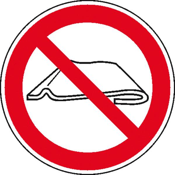 Verbotsschild Nicht falten oder zusammenschieben Folie selbstklebend (Ø) 100 mm DIN 4844-2 1 St.