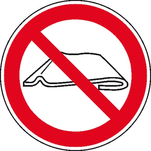 Verbotsschild Nicht falten oder zusammenschieben Folie selbstklebend (Ø) 100 mm DIN 4844-2 1 St.