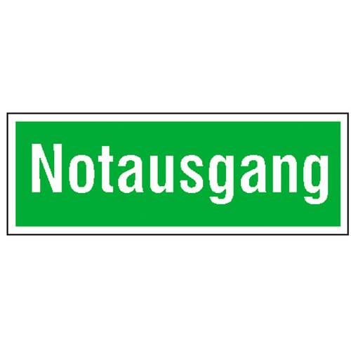 Fluchtwegschild Aluminium Notausgang SafetyMarking 15.0099 (B x H) 300 mm x 105 mm 1 St.