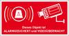 SafetyMarking 21.G5023 Hinweisschild Objekt alarmgesichert und videoüberwacht Folie selbstklebend (B x H) 85 mm x 45 mm 1 St.