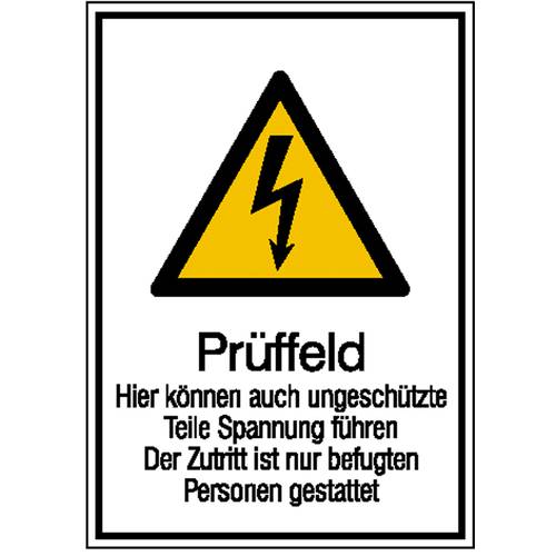 Warn-Kombischild Achtung Kunststoff (B x H) 210 mm x 297 mm ISO 7010 1 St.