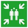 Fluchtwegschild Aluminium Sammelstelle SafetyMarking 15.A2015 (B x H) 600 mm x 600 mm ISO 7010 1 St.