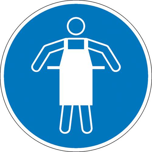 Gebotsschild Schutzschürze benutzen Aluminium (Ø) 200 mm ISO 7010 1 St.