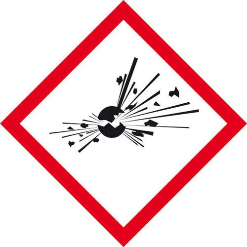 SafetyMarking 39.B1010 GHS-Gefahrenpiktogramm 01 explodierende Bombe Polyester (B x H) 100 mm x 100 mm 1 St.