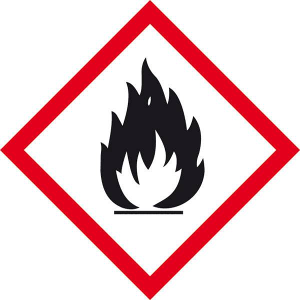 SafetyMarking 39.B1012 GHS-Gefahrenpiktogramm 02 Flamme Polyester (B x H) 100 mm x 100 mm    1 St.