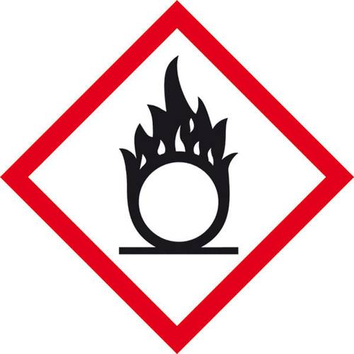 SafetyMarking 39.B1014 GHS-Gefahrenpiktogramm 03 Flamme über Kreis Polyester (B x H) 100 mm x 100 mm 1 St.