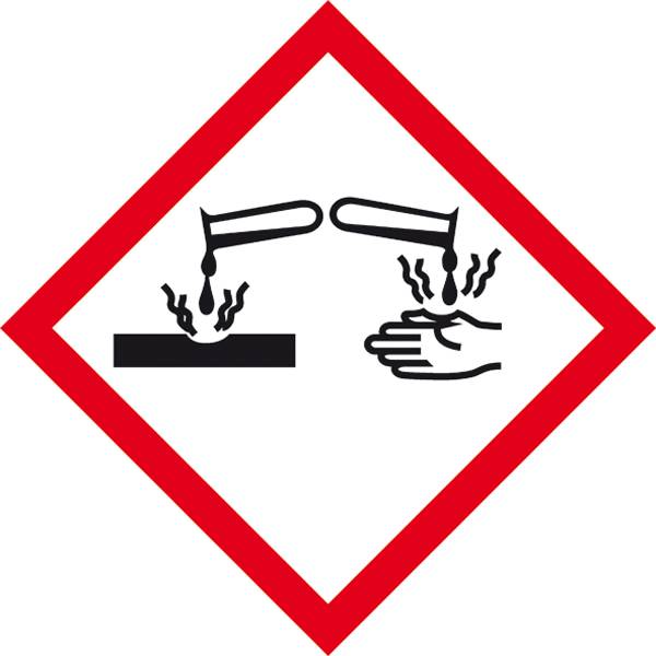 SafetyMarking 21.B1023 GHS-Gefahrenpiktogramm 05 Ätzwirkung Folie selbstklebend (B x H) 200 mm x 200 mm    1 St.
