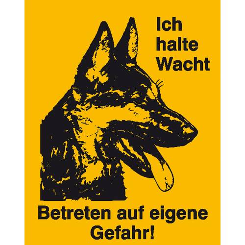 SafetyMarking 41.5344 Hinweisschild Schäferhund Kunststoff (B x H) 120 mm x 150 mm 1 St.