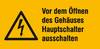 Warn-Kombischild Achtung Folie selbstklebend (B x H) 131 mm x 65 mm ISO 7010 1 St.