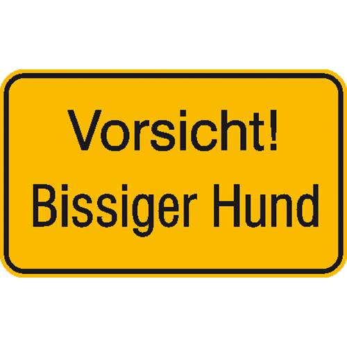 SafetyMarking 11.5599 Hinweisschild Bissiger Hund Aluminium (B x H) 250 mm x 150 mm 1 St.