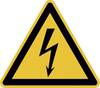 Warnschild Elektrische Spannung Folie selbstklebend 50 mm ISO 7010 10 St.