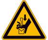 Warnschild Quetschgefahr Folie selbstklebend 50 mm ISO 7010 10 St.