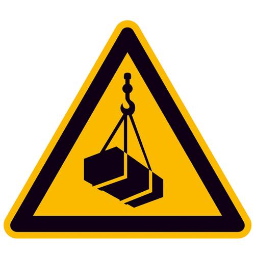 Thumbnail - Warnschild Schwebende Last Folie selbstklebend 100 mm ISO 7010 1 St.