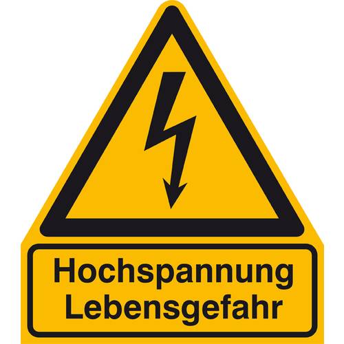 Warn-Kombischild Achtung Kunststoff (B x H) 210 mm x 238 mm ISO 7010 1 St.