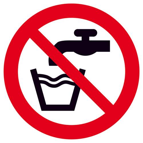 Thumbnail - Verbotsschild Kein Trinkwasser Folie selbstklebend (Ø) 200 mm ISO 7010 1 St.