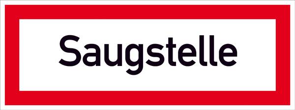 SafetyMarking 11.2582 Hinweisschild Saugstelle Aluminium (B x H) 297 mm x 105 mm    1 St.