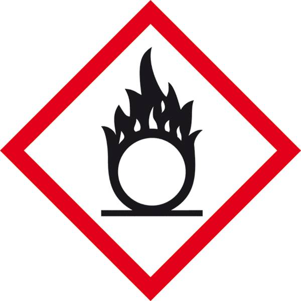 SafetyMarking 31.B1022 GHS-Gefahrenpiktogramm 03 Flamme über Kreis Folie selbstklebend (B x H) 37 mm x 37 mm 500 St.