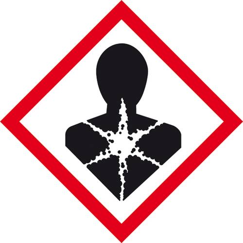 SafetyMarking 21.B1031 GHS-Gefahrenpiktogramm 08 Gesundheitsgefahr Folie selbstklebend (B x H) 100 mm x 100 mm 1 St.