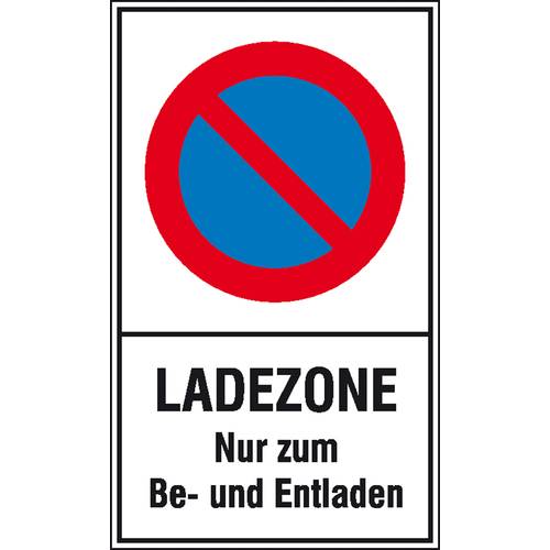 Thumbnail - Verbotsschild Eingeschränktes Halteverbot, Ladezone Aluminium (B x H) 400 mm x 600 mm 1 St.
