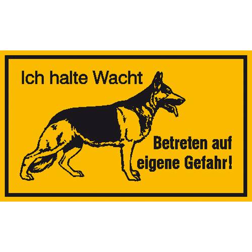 SafetyMarking 11.5601 Hinweisschild Schäferhund Aluminium (B x H) 250 mm x 150 mm 1 St.