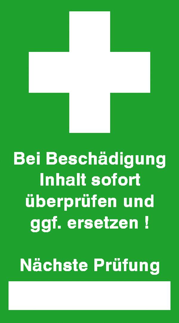 SafetyMarking 30.0975 Sicherheitssiegel Bei Beschädigung Inhalt sofort überprüfen Grün Folie selbstklebend (L x B) 45 mm x 25 mm 9 St.