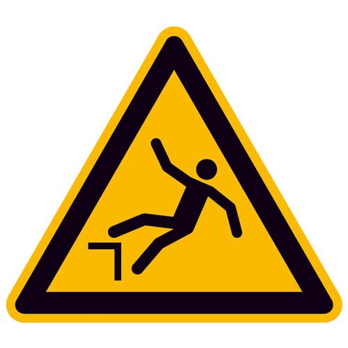 Thumbnail - Warnschild Absturzgefahr Folie selbstklebend 200 mm ISO 7010 1 St.