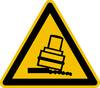 Warnschild Kippgefahr Folie selbstklebend 100 mm 1 St.