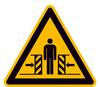Warnschild Quetschgefahr Aluminium 200 mm ISO 7010 1 St.