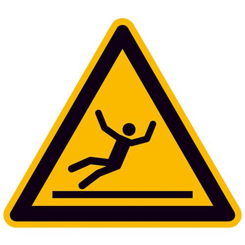 Thumbnail - Warnschild Rutschgefahr Folie selbstklebend 200 mm ISO 7010 1 St.