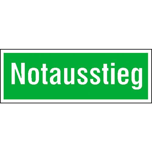 Fluchtwegschild Aluminium Notausstieg SafetyMarking 15.0101 (B x H) 300 mm x 105 mm 1 St.